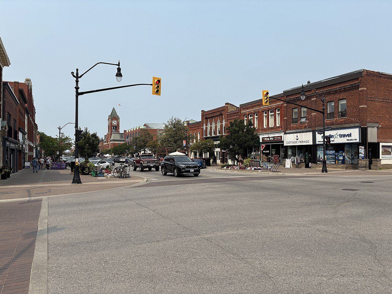 Downtown Collingwood on Hurontario Street
